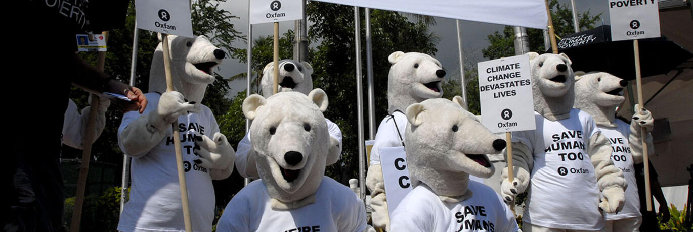 Oxfam manifestatie klimaatrechtvaardigheid