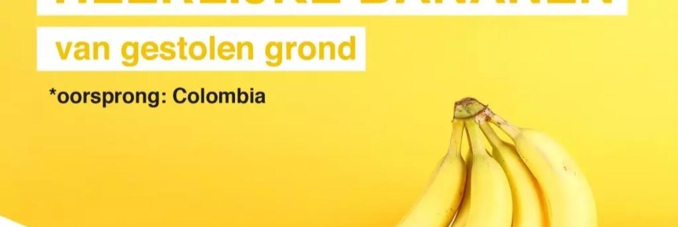 Heerlijke bananen van gestolen grond